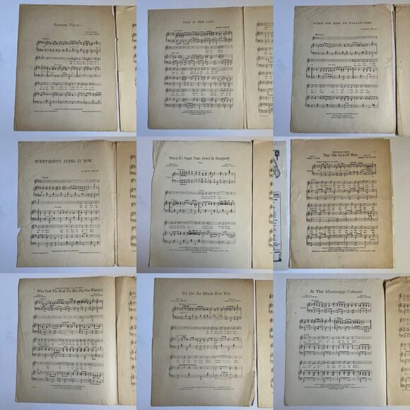 1910s Vintage Sheet Music Everybody's Doin' It Now - Ragtime Violin - Picture 11 of 16